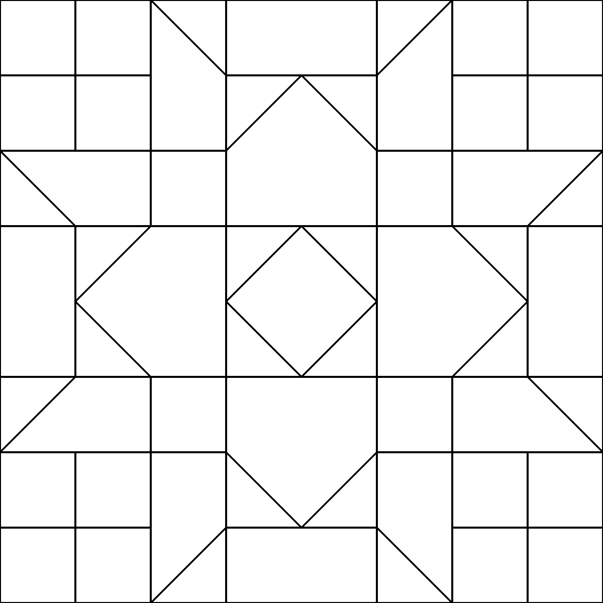 Pattern 69, Rose barn quilt pattern thumbnail